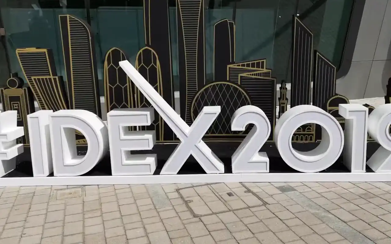 IDEX 2019 international defence exhibition logo